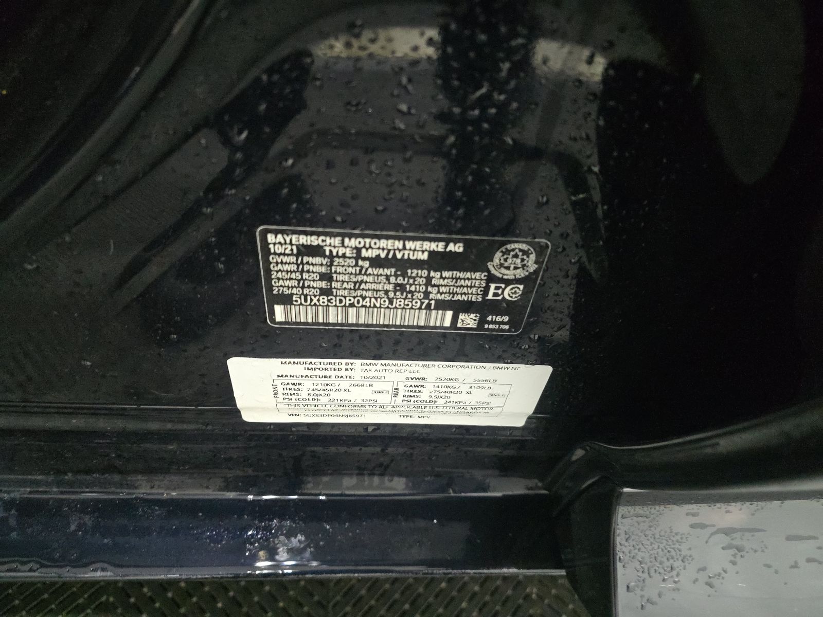 2022 BMW X3 M40i AWD