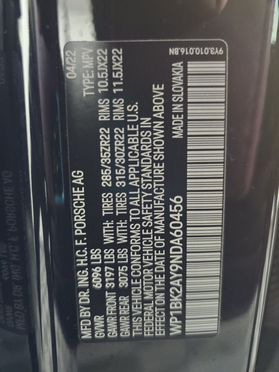 2022 Porsche Cayenne Turbo GT AWD