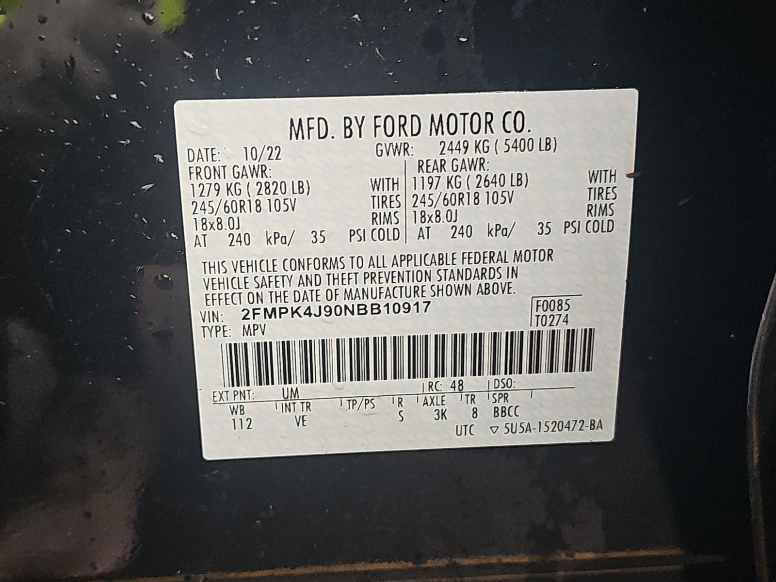 2022 Ford Edge SEL AWD