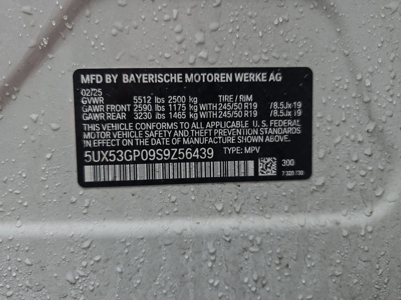 2025 BMW X3 xDrive30i AWD