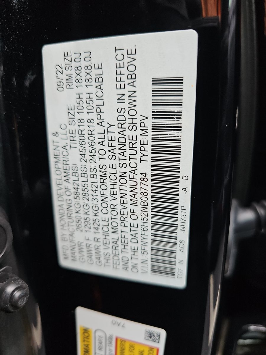 2022 Honda Pilot EX-L AWD