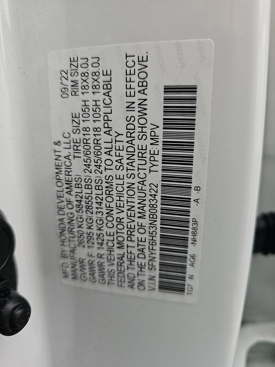 2022 Honda Pilot EX-L AWD