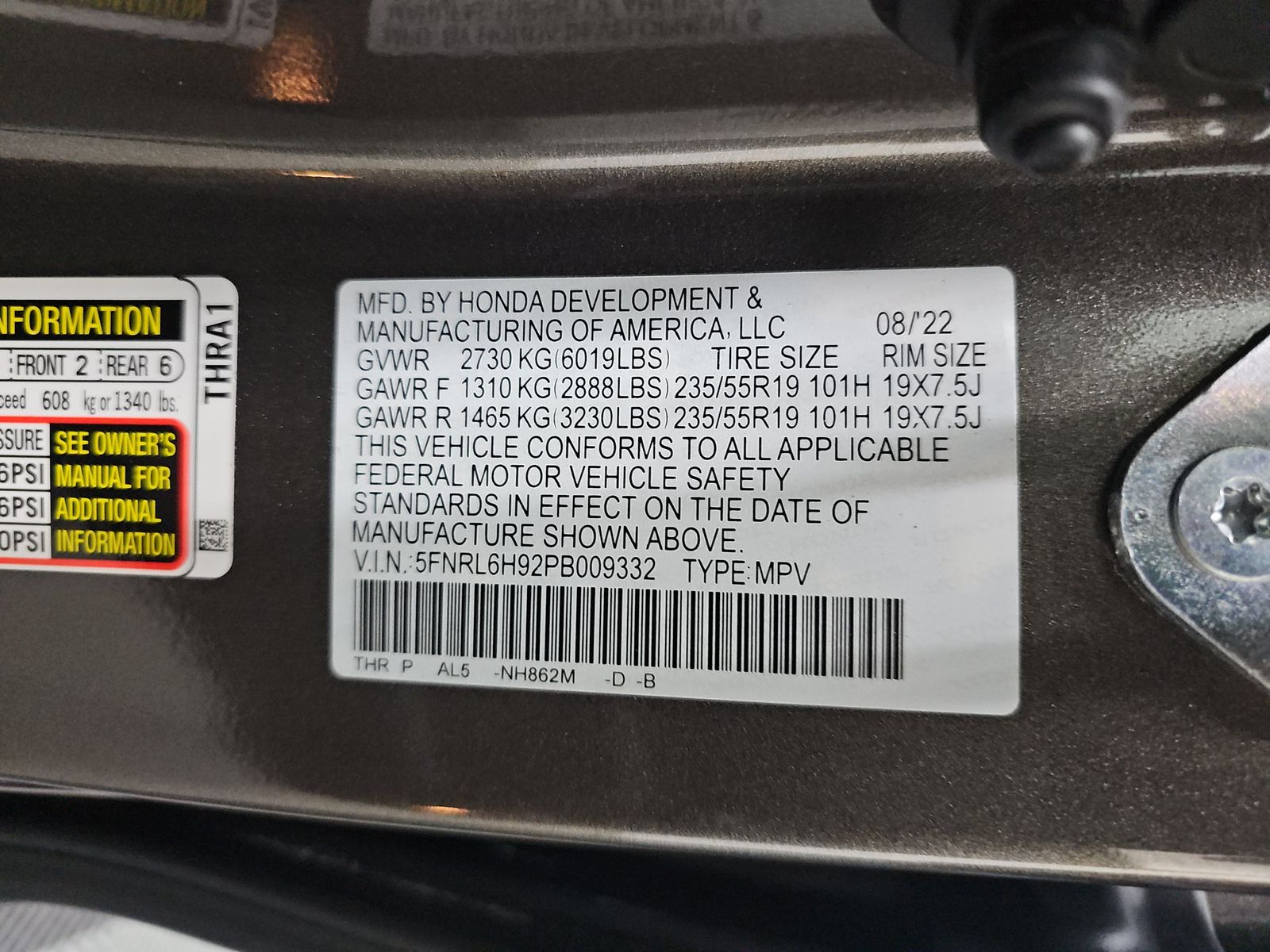 2023 Honda Odyssey Elite FWD