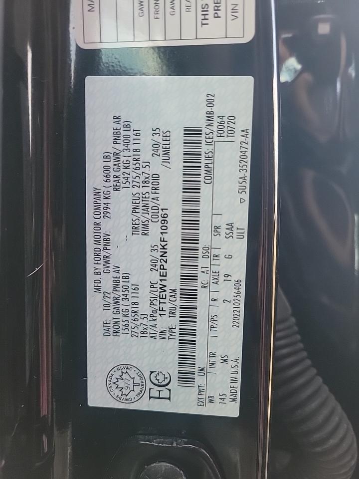 2022 Ford F-150 XLT AWD