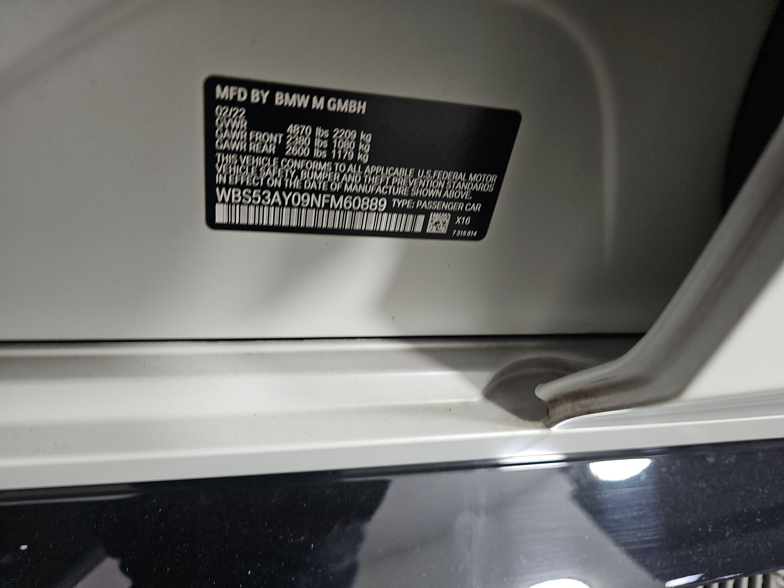 2022 BMW M3 Base RWD