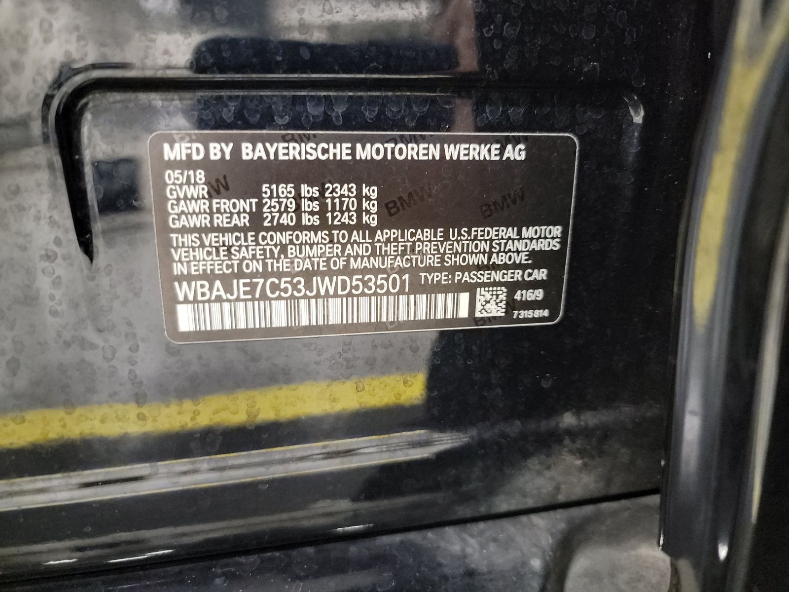 2018 BMW 5 Series 540i xDrive AWD