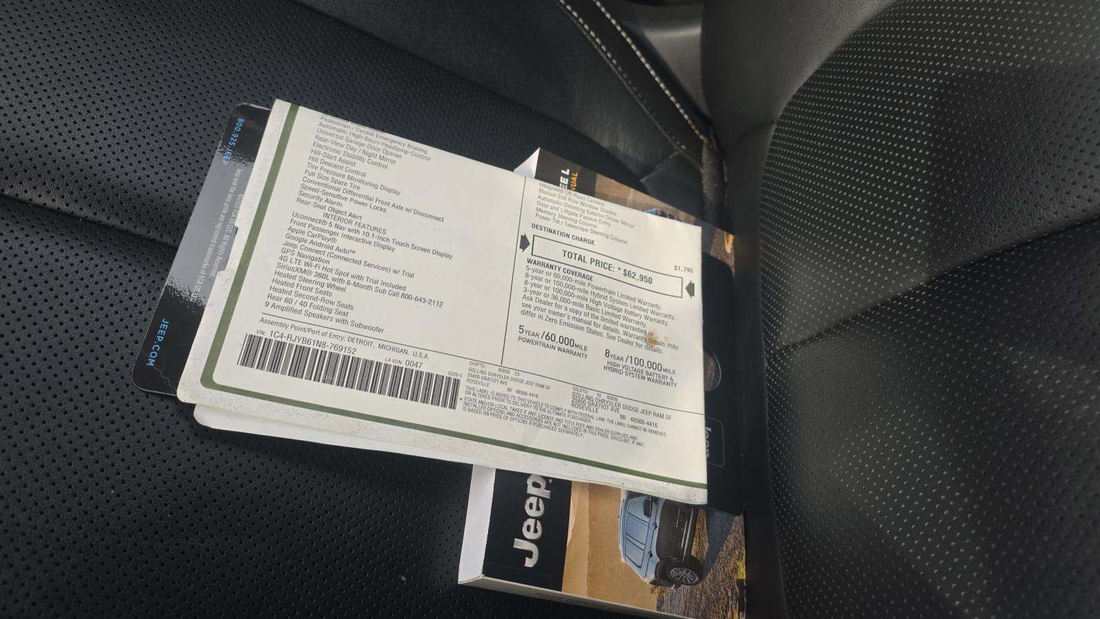 2022 Jeep Grand Cherokee 4xe AWD