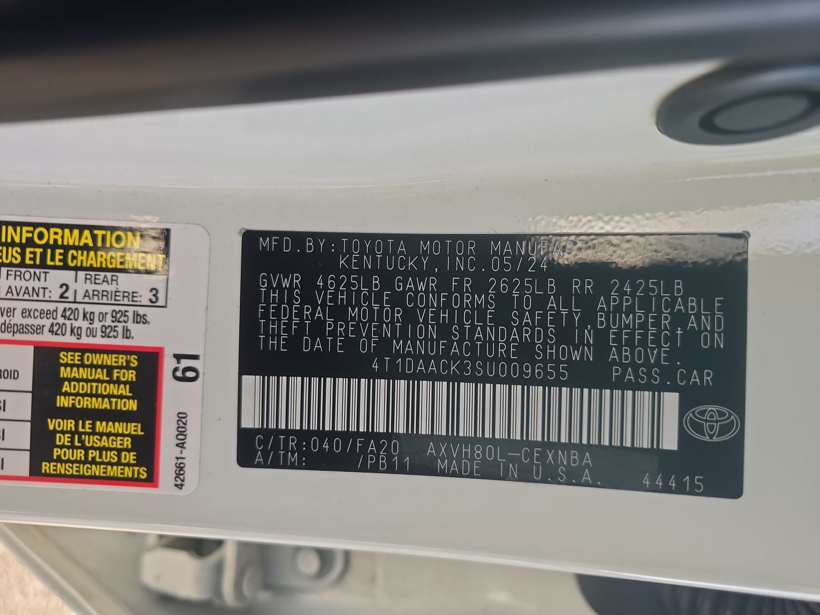 2025 Toyota Camry LE FWD