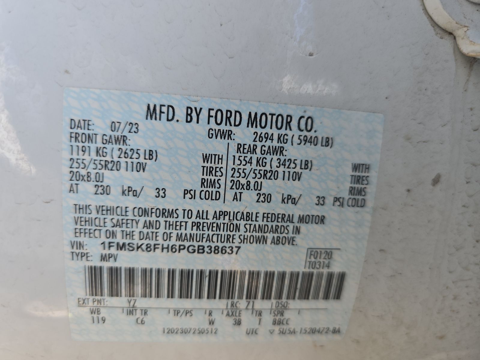 2023 Ford Explorer Limited AWD