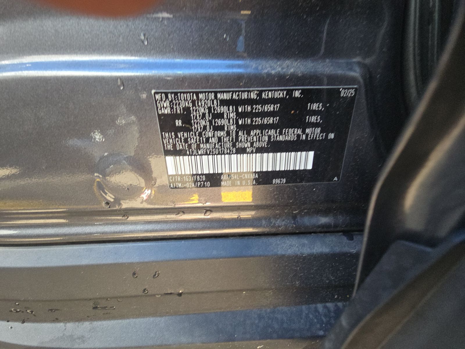 2025 Toyota RAV4 Hybrid LE AWD