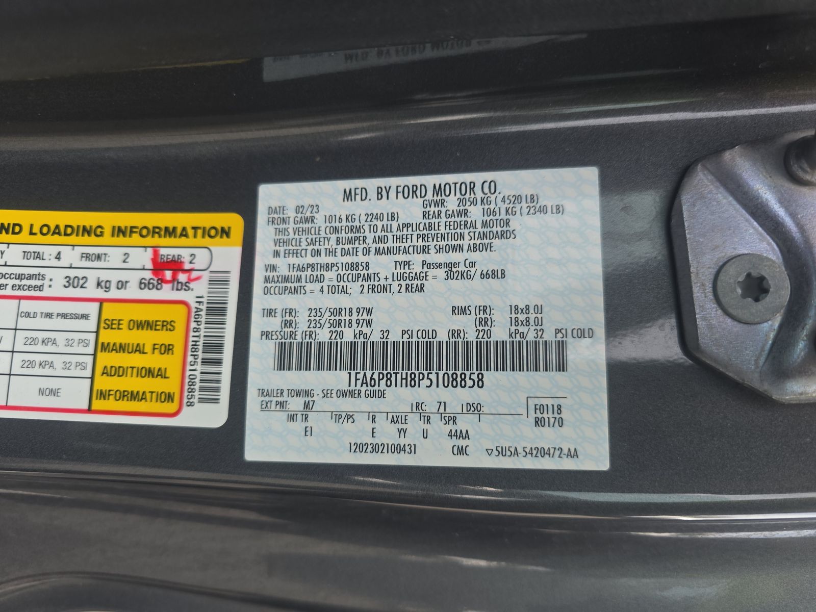 2023 Ford Mustang EcoBoost Premium RWD