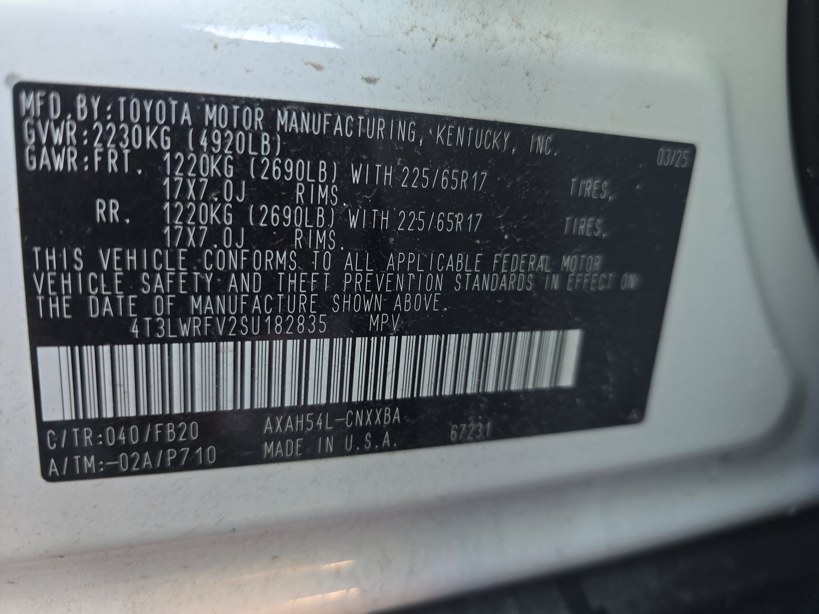 2025 Toyota RAV4 Hybrid LE AWD