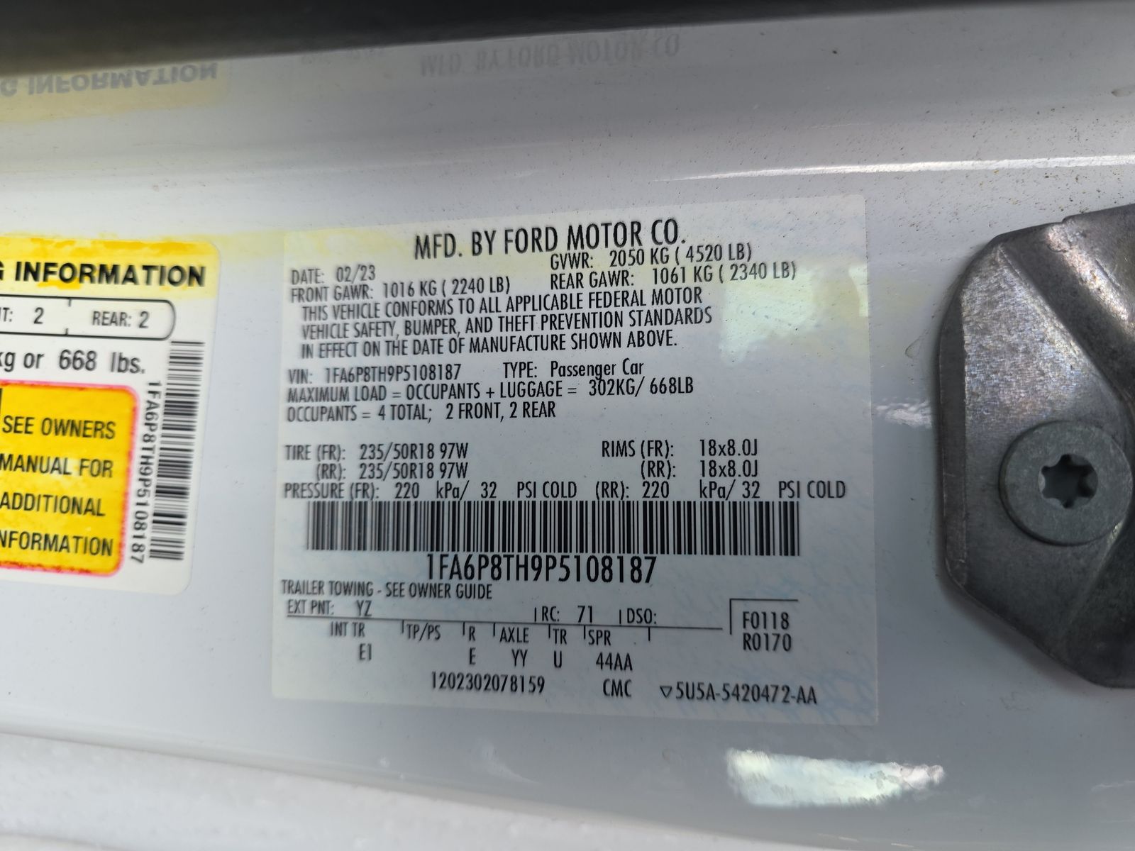 2023 Ford Mustang EcoBoost Premium RWD