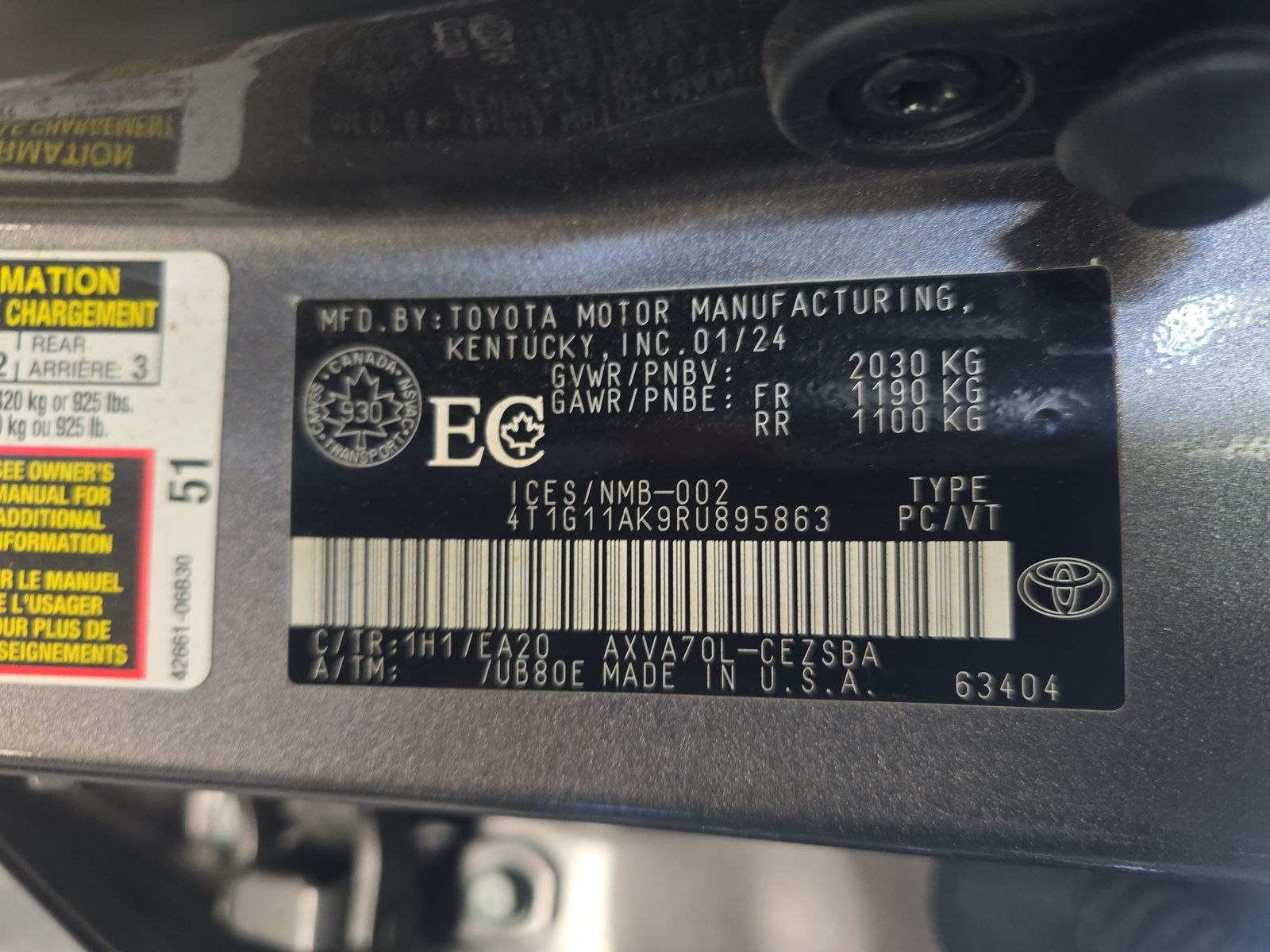 2024 Toyota Camry SE FWD