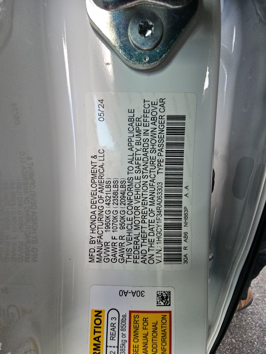 2024 Honda Accord EX FWD