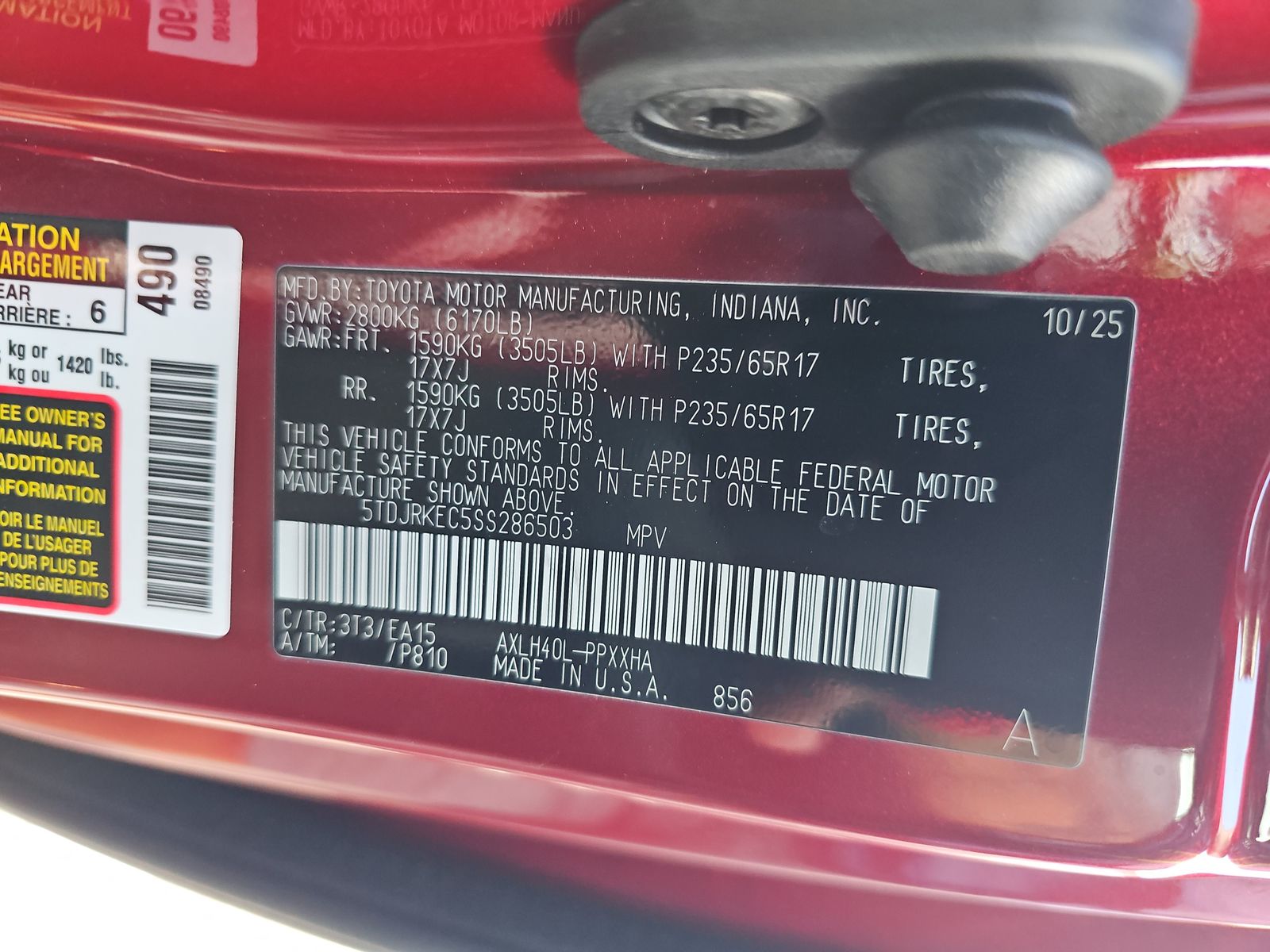 2025 Toyota Sienna XLE FWD
