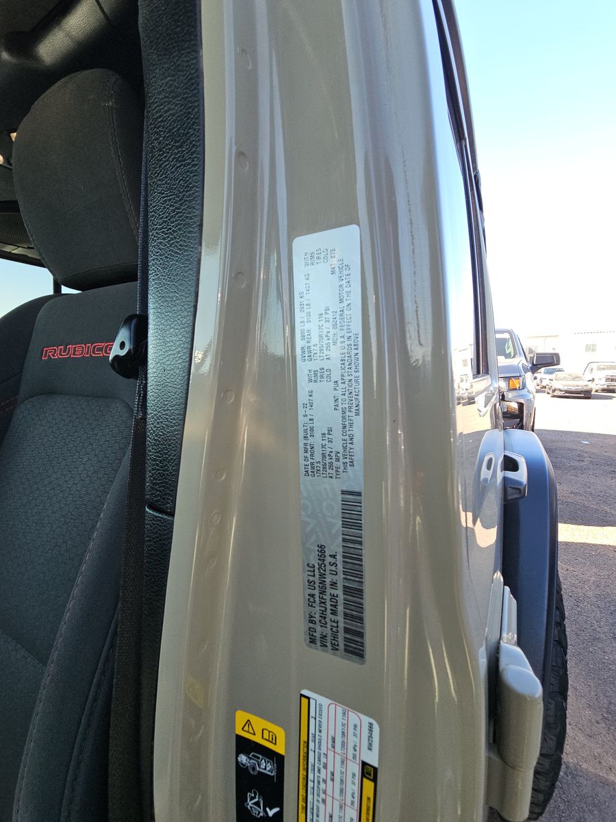 2022 Jeep Wrangler Unlimited Rubicon AWD