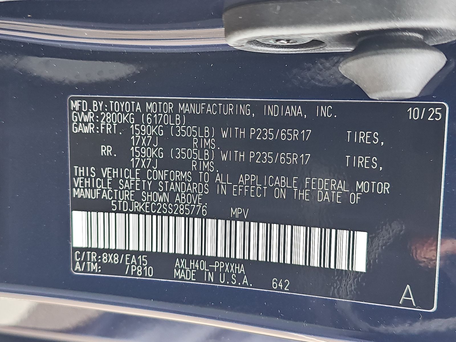 2025 Toyota Sienna XLE FWD