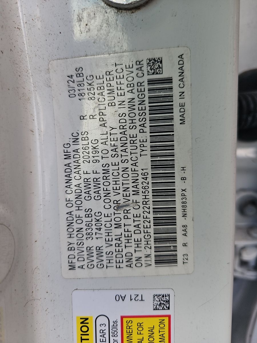 2024 Honda Civic  LX FWD