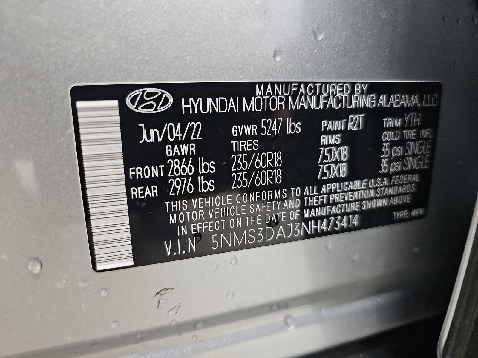 2022 Hyundai Santa Fe SEL AWD