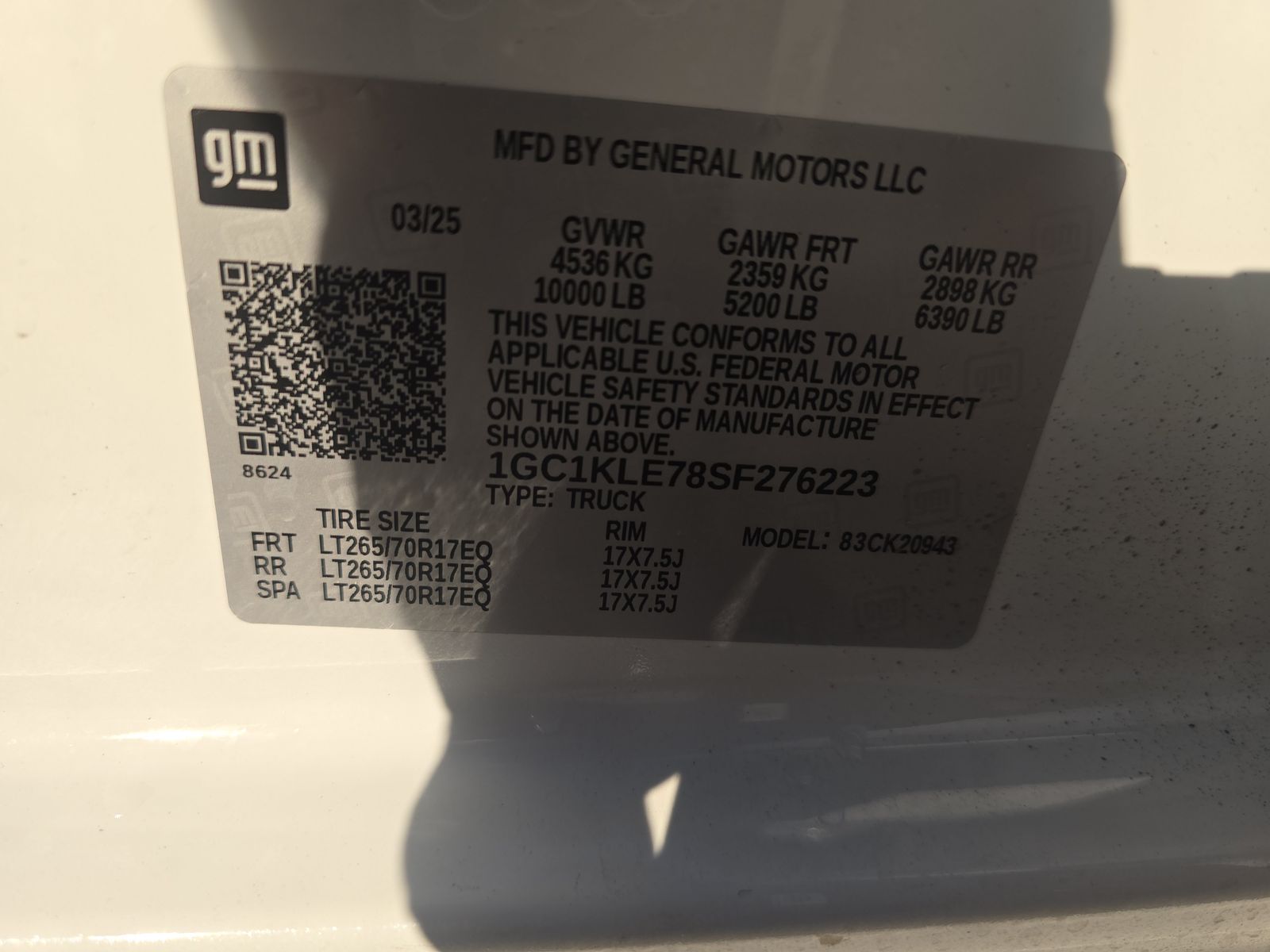 2025 Chevrolet Silverado 2500HD Work Truck AWD