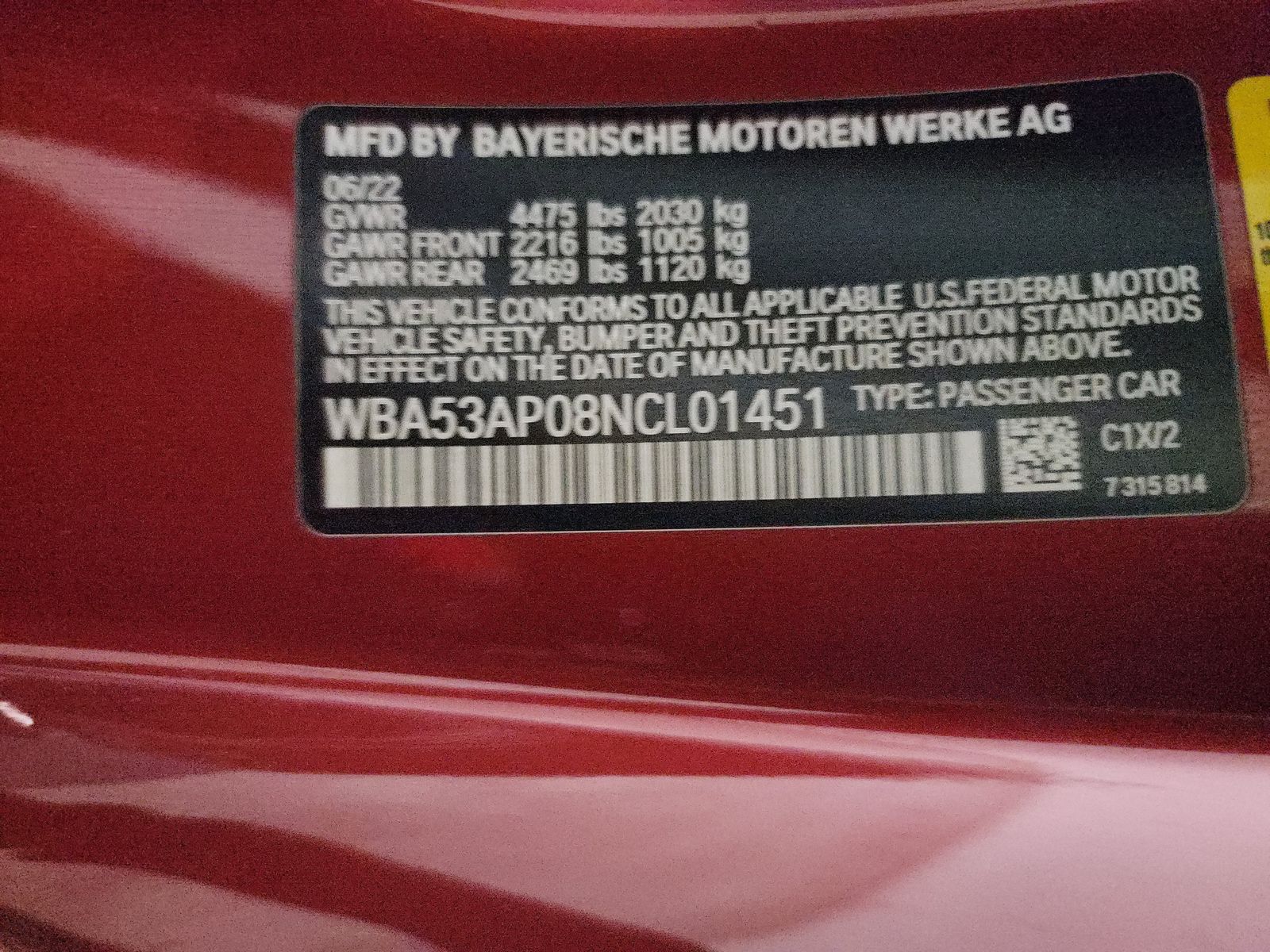 2022 BMW 4 Series 430i RWD