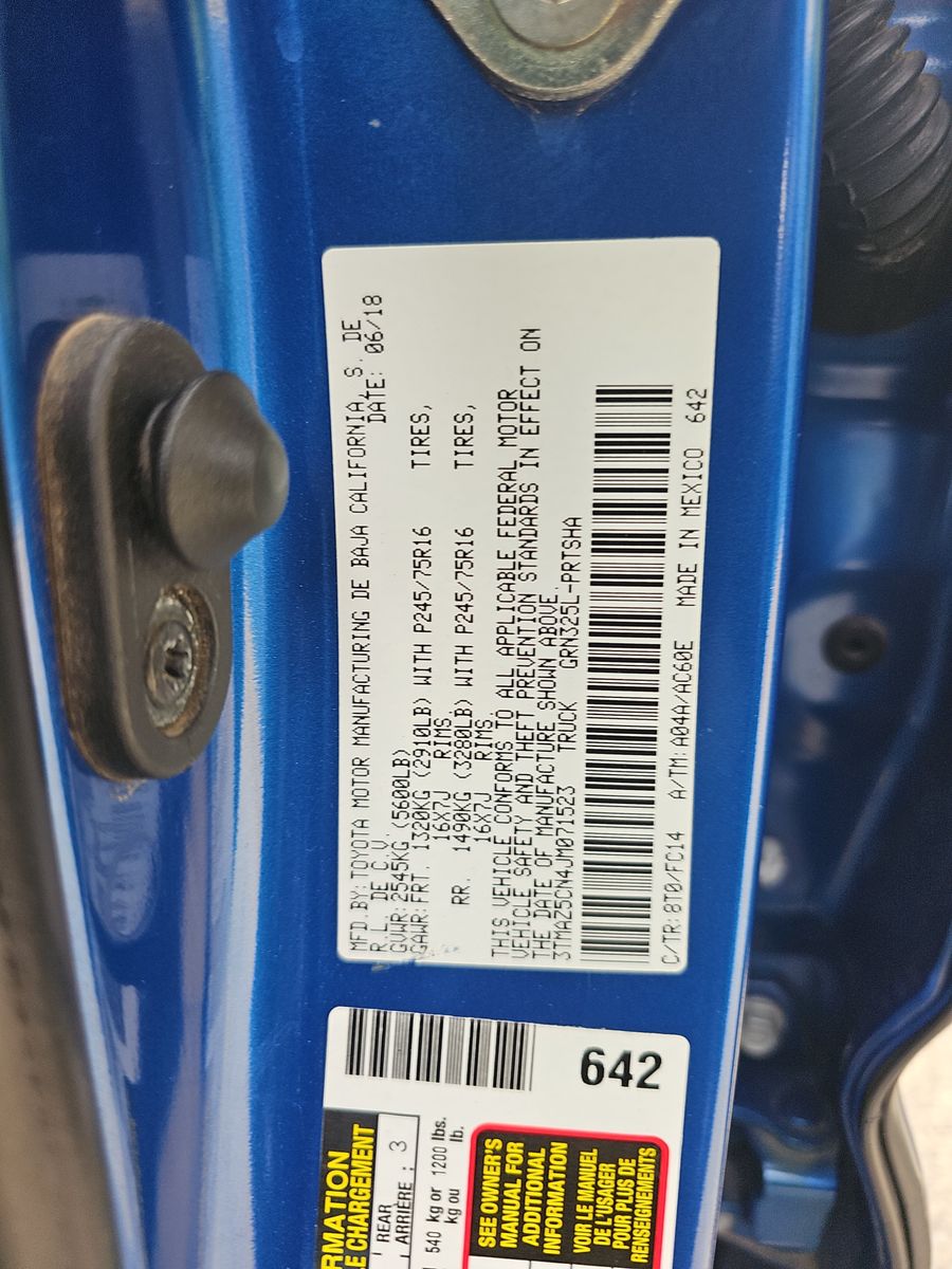 2018 Toyota Tacoma SR5 RWD