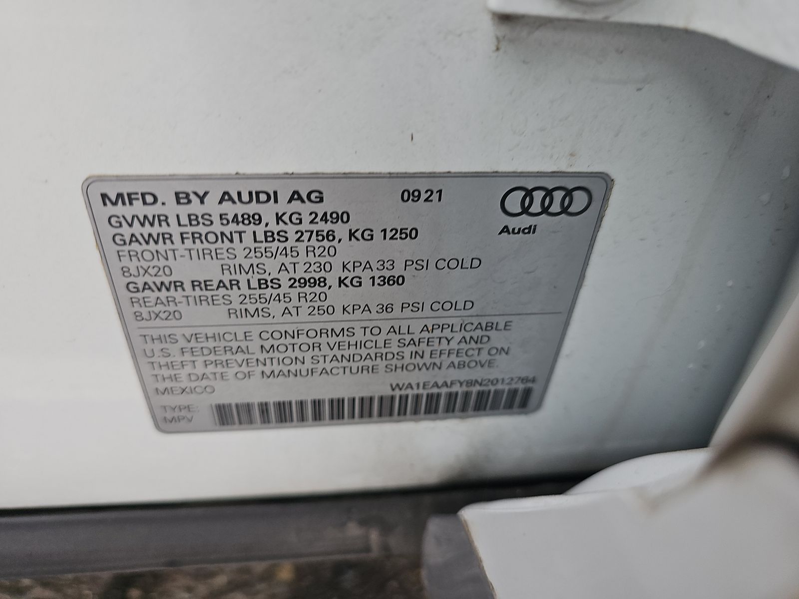 2022 Audi Q5 S line Premium Plus AWD