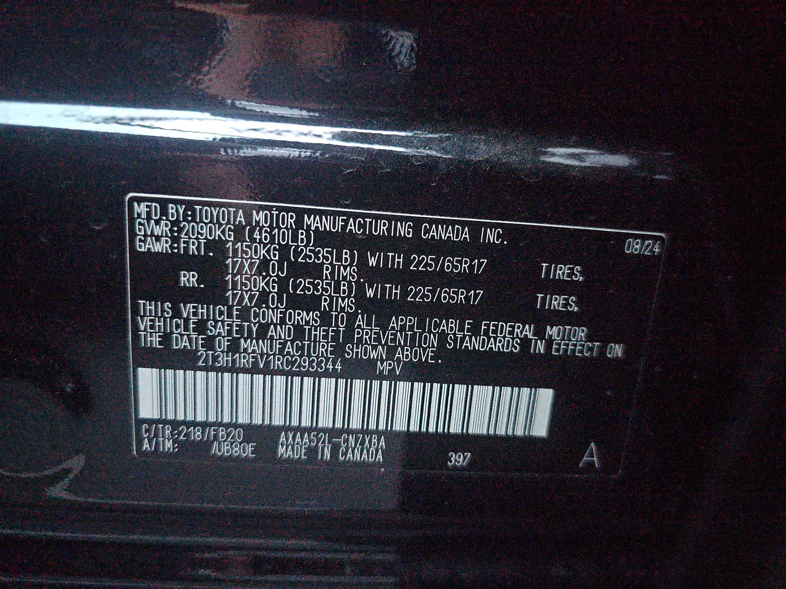 2024 Toyota RAV4 LE FWD