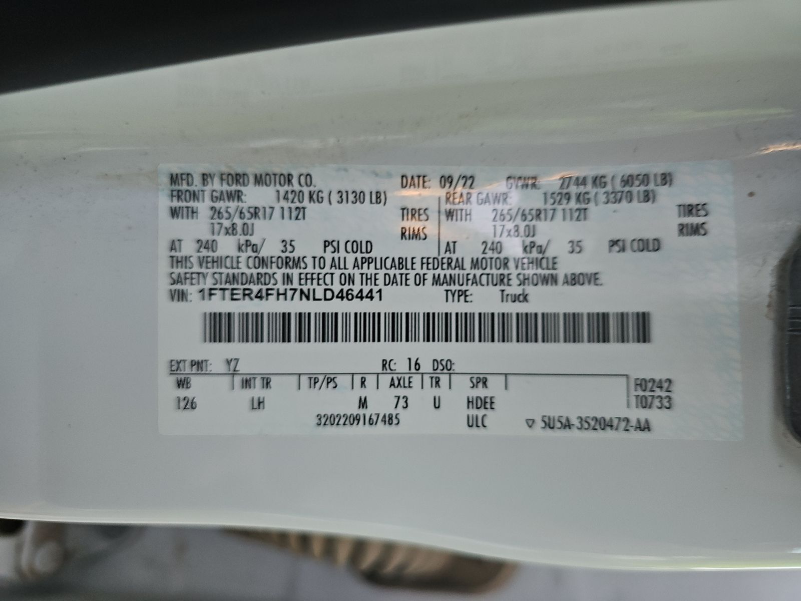 2022 Ford Ranger XLT AWD