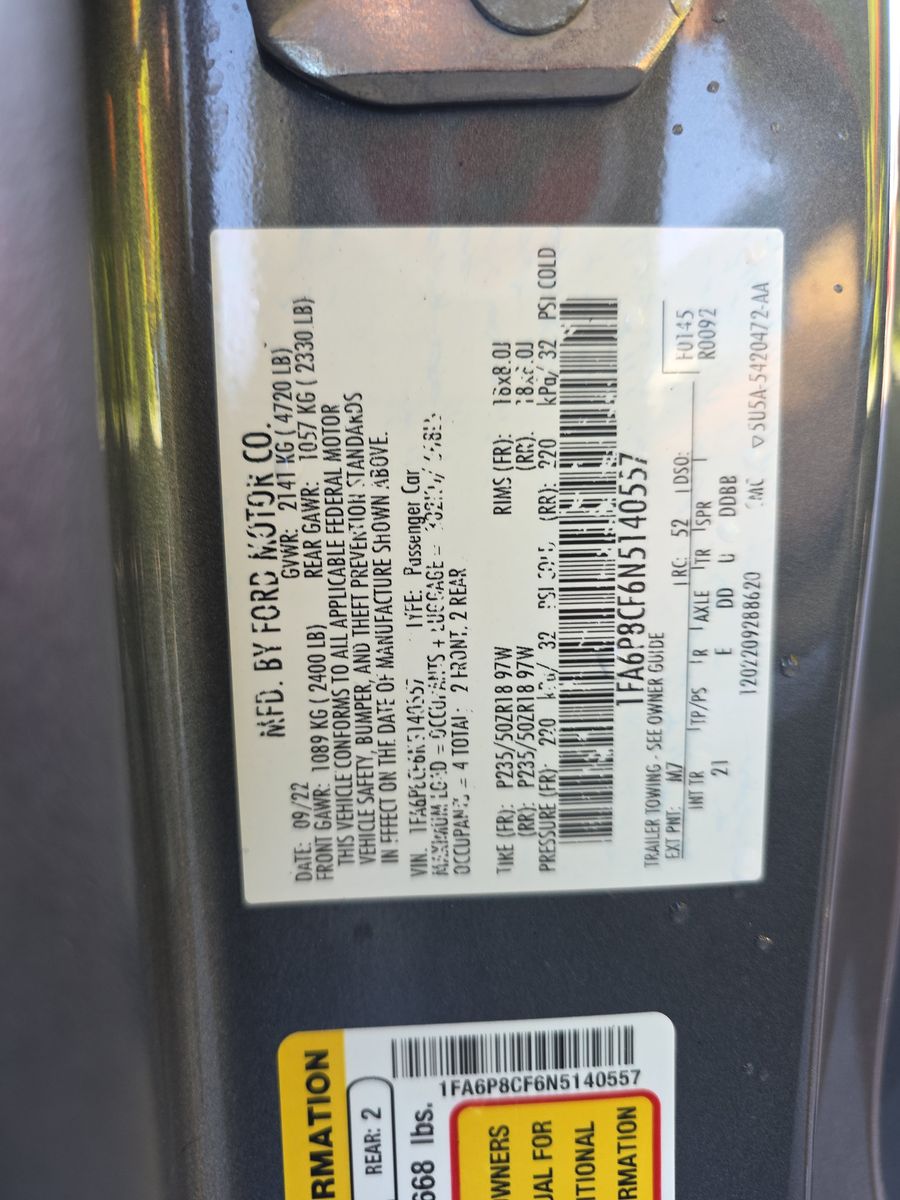 2022 Ford Mustang GT RWD