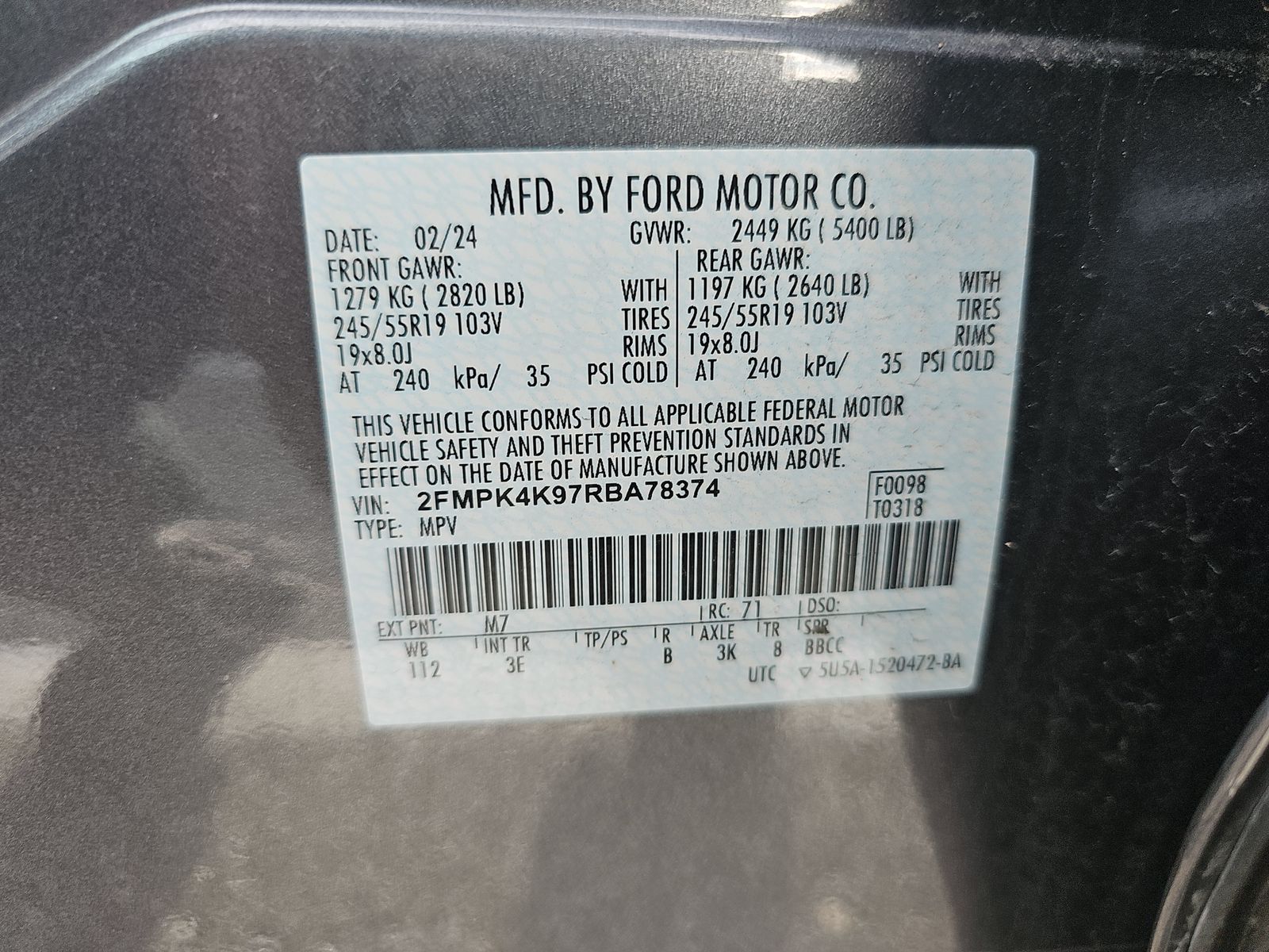 2024 Ford Edge Titanium AWD