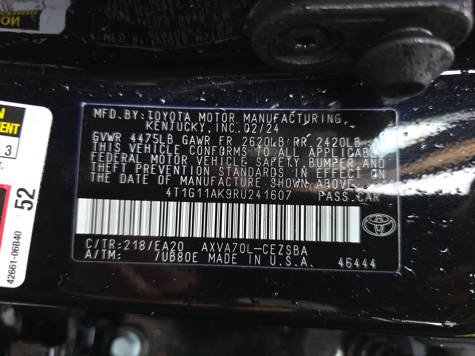 2024 Toyota Camry SE FWD