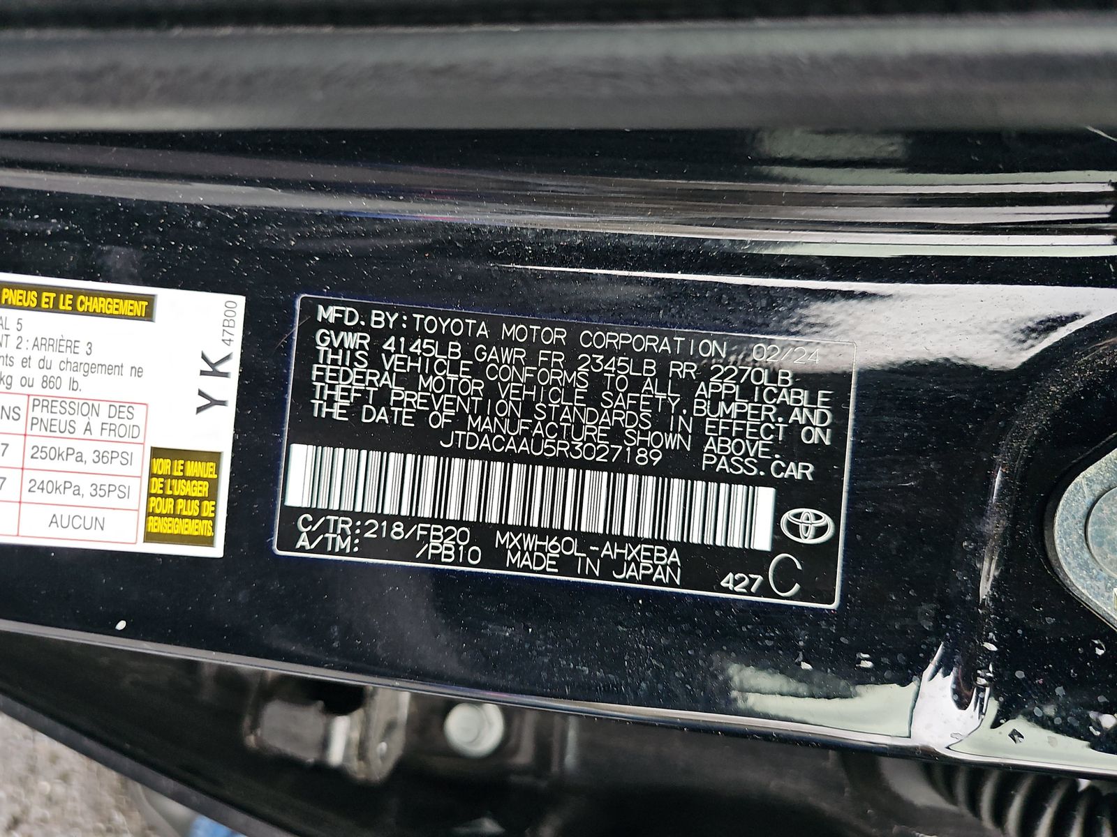 2024 Toyota Prius LE FWD