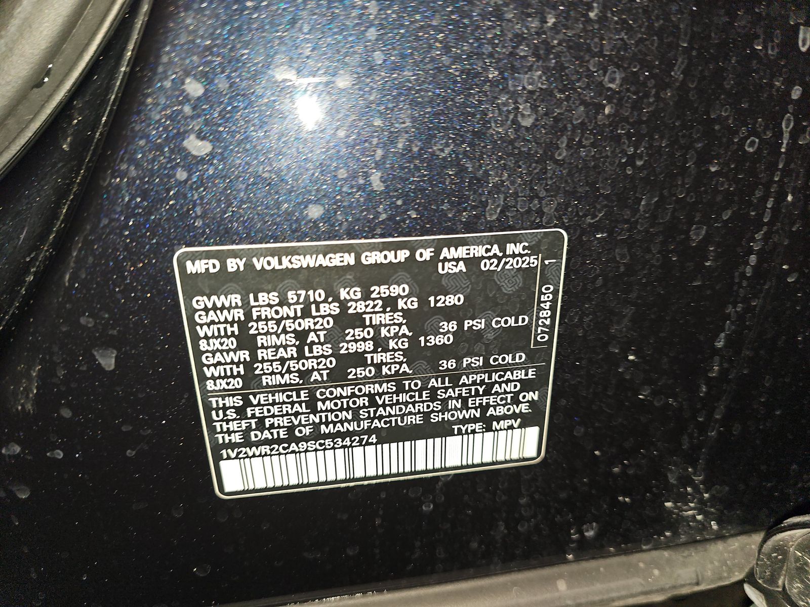 2025 Volkswagen Atlas 2.0T SE FWD