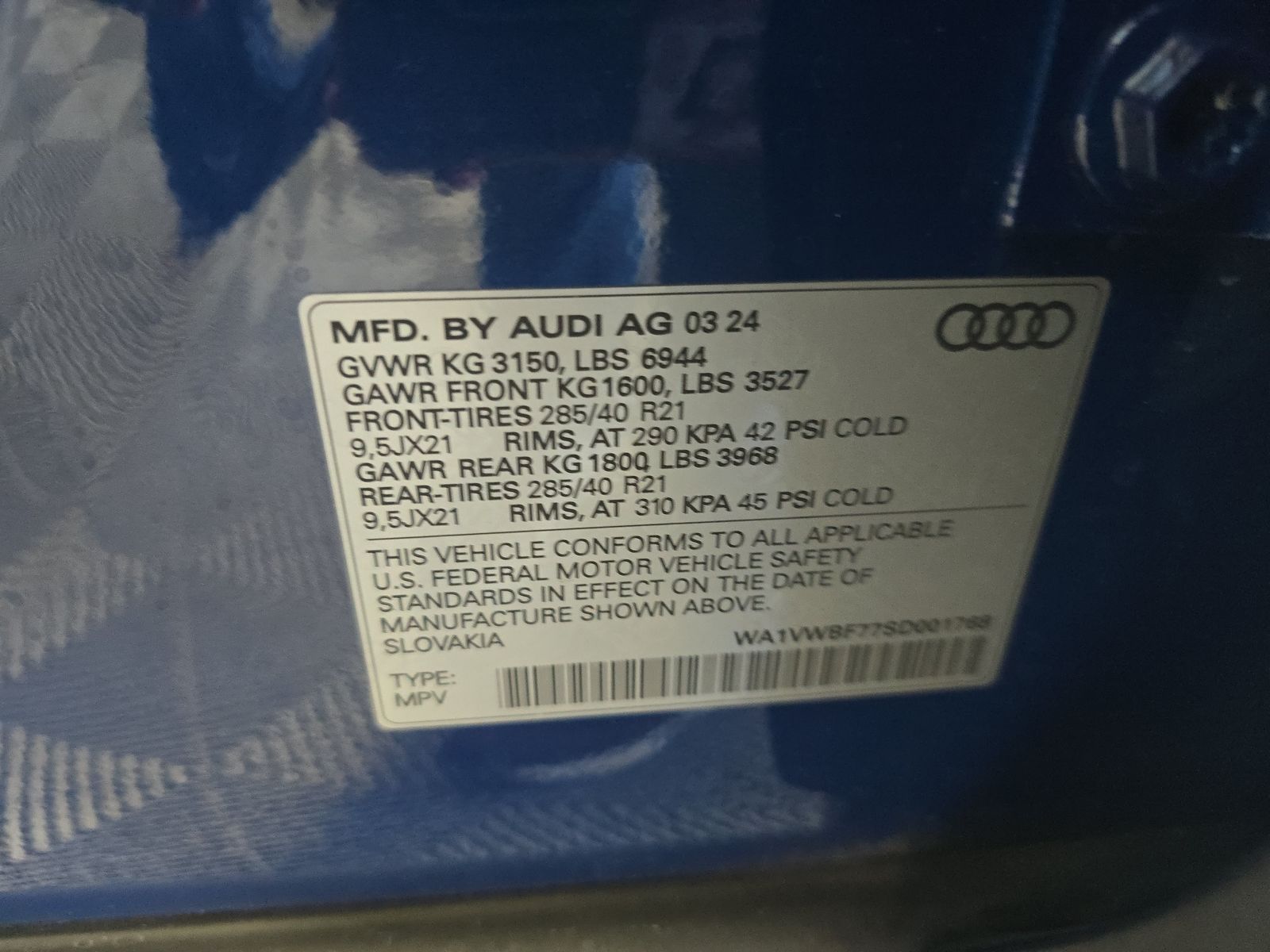 2025 Audi SQ7 Prestige AWD