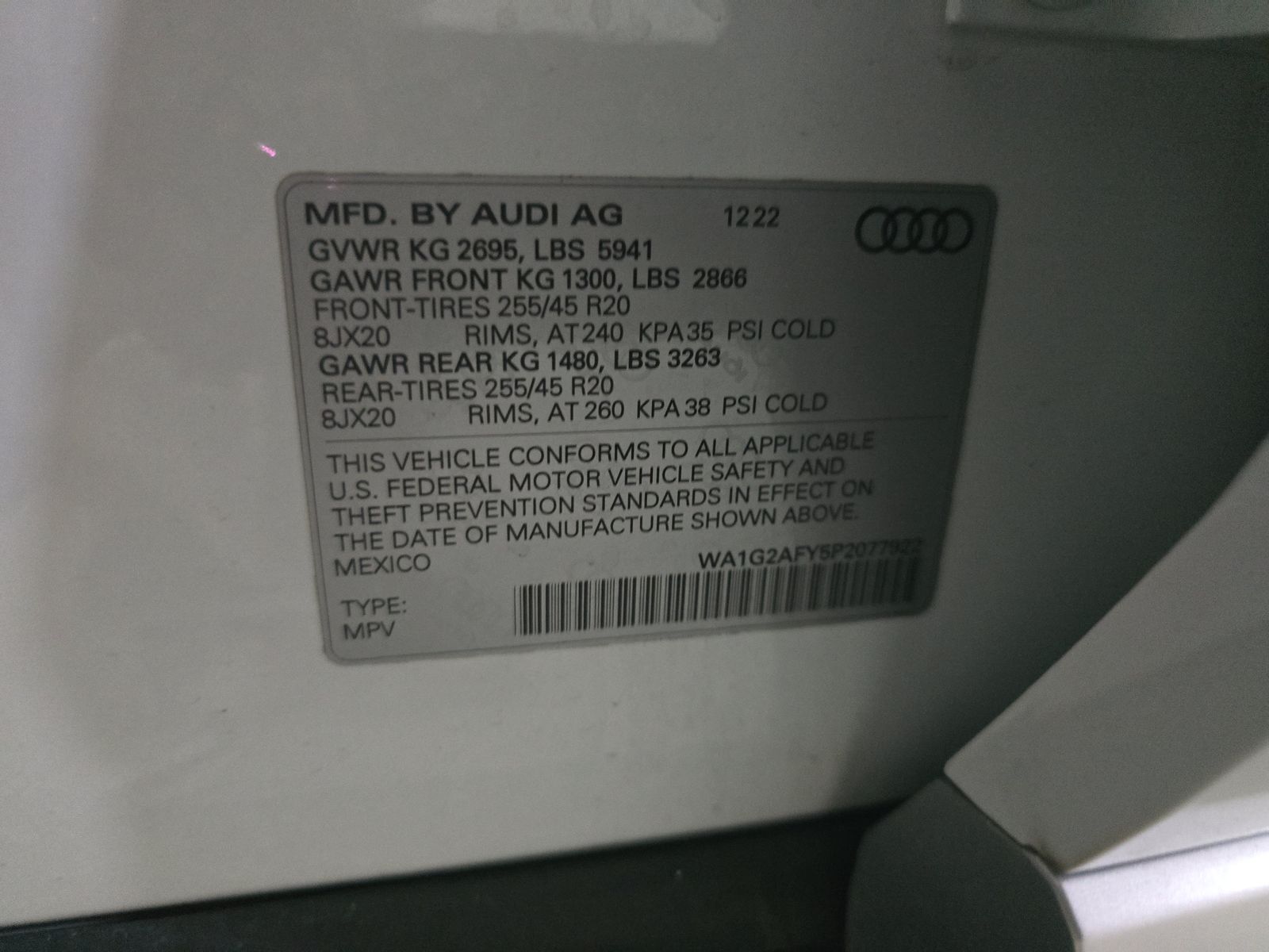 2023 Audi Q5 e Plug-In Hybrid S line Premium AWD