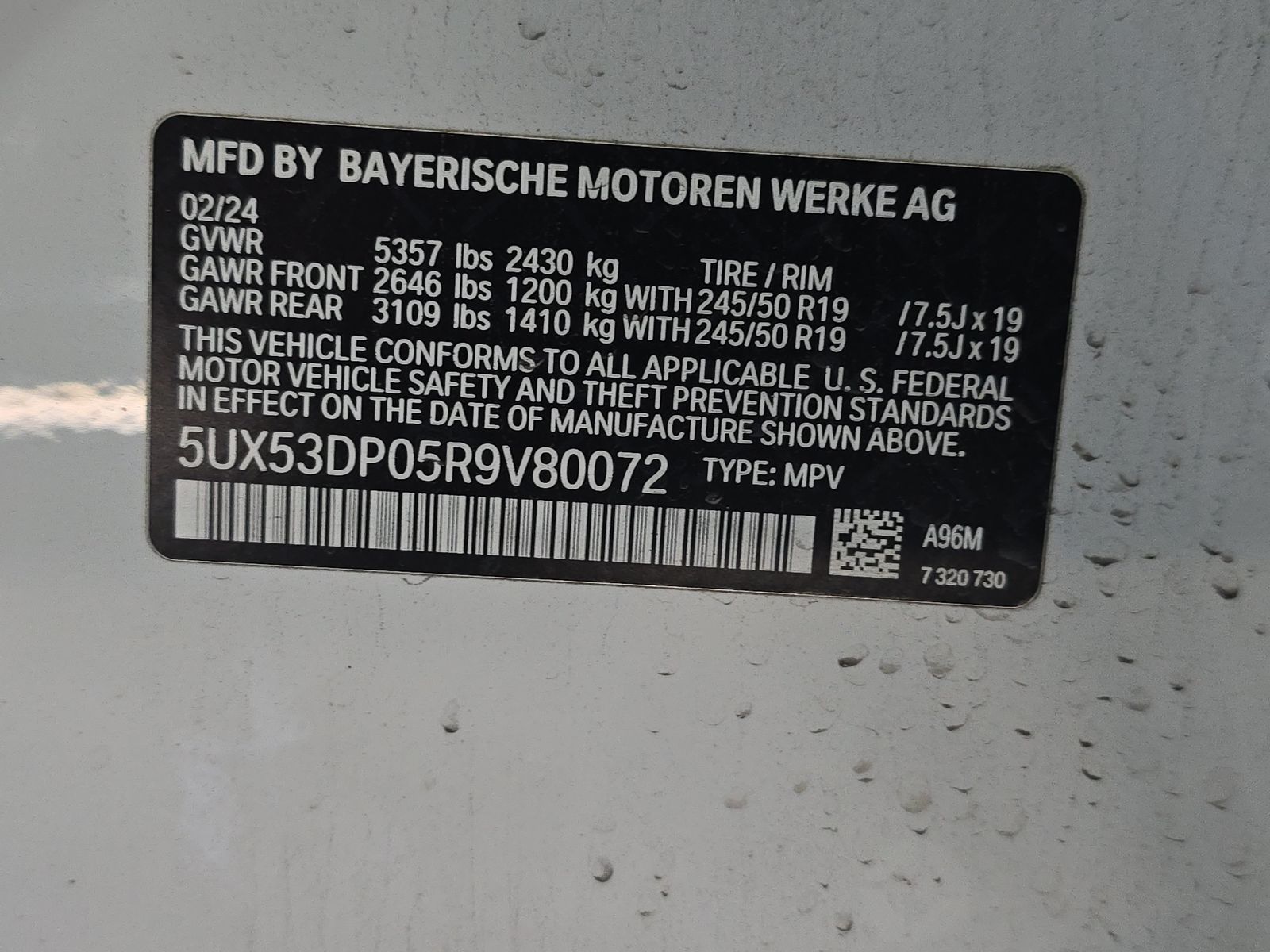 2024 BMW X3 xDrive30i AWD