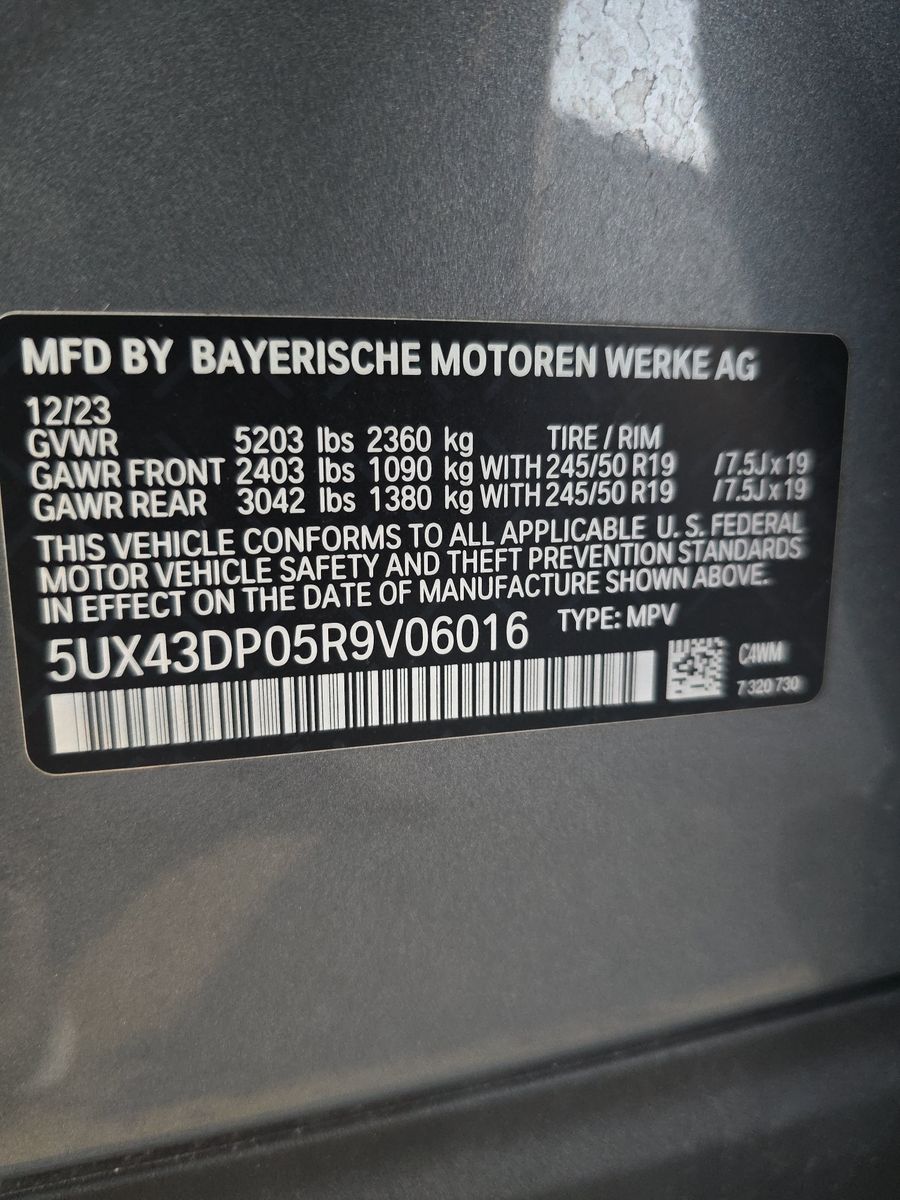 2024 BMW X3 sDrive30i RWD