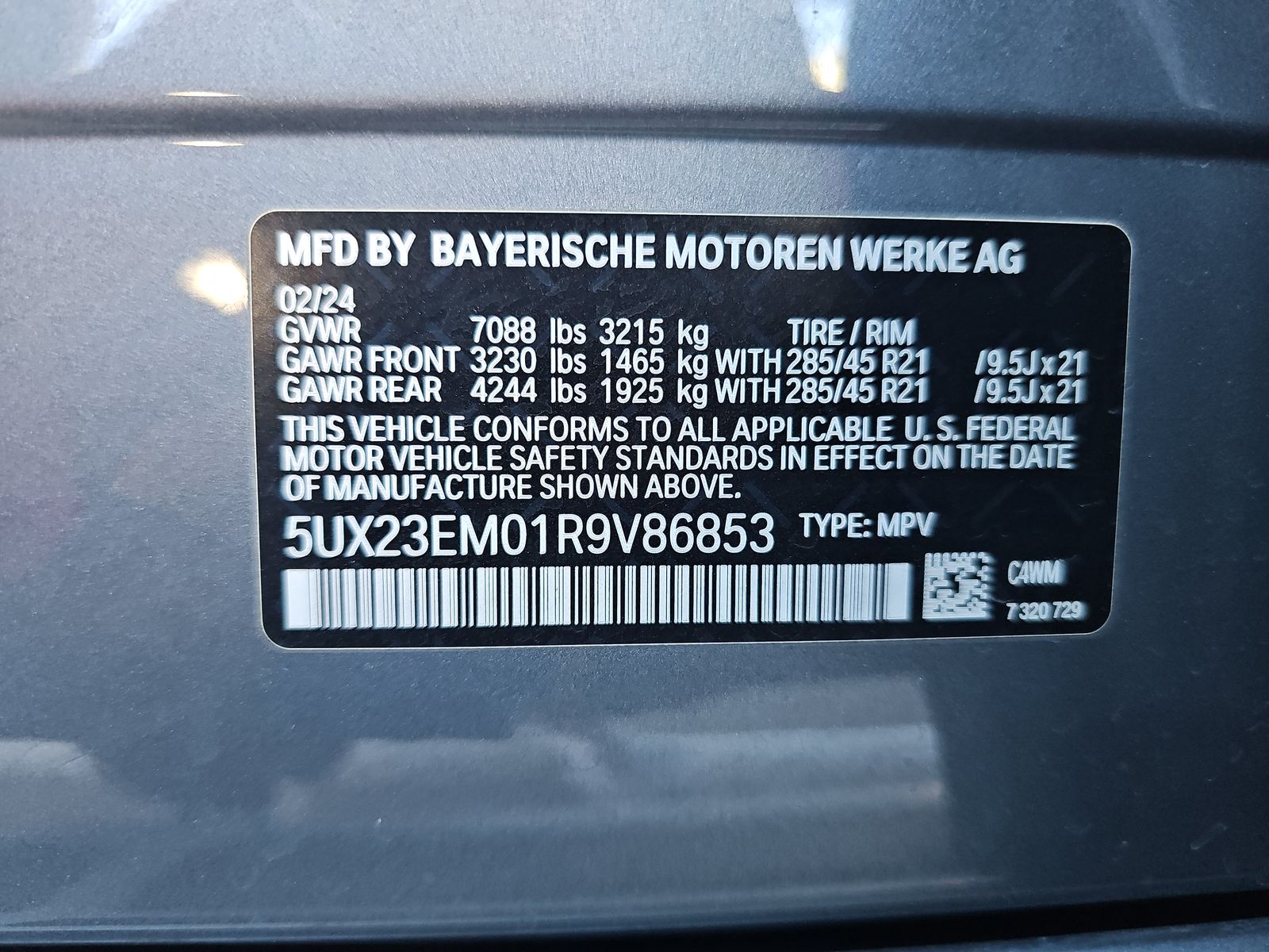2024 BMW X7 xDrive40i AWD