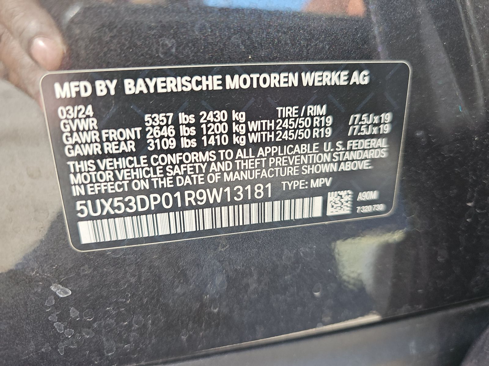 2024 BMW X3 xDrive30i AWD