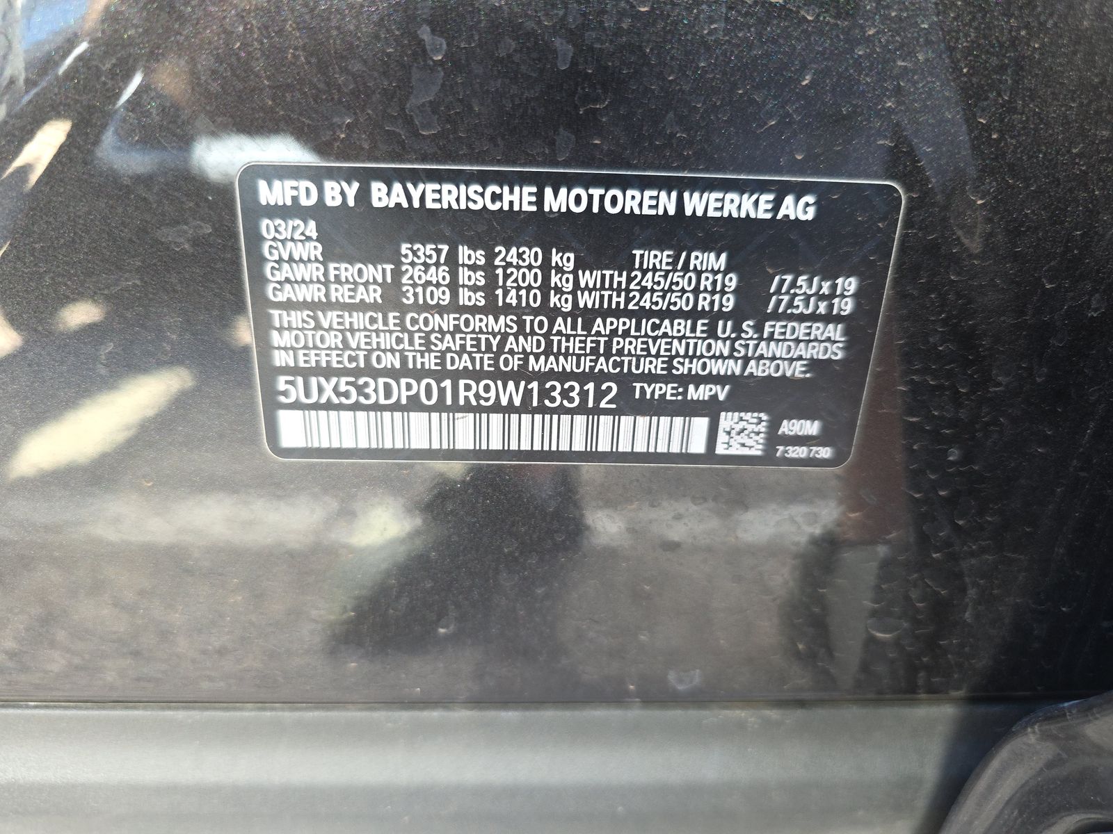 2024 BMW X3 xDrive30i AWD