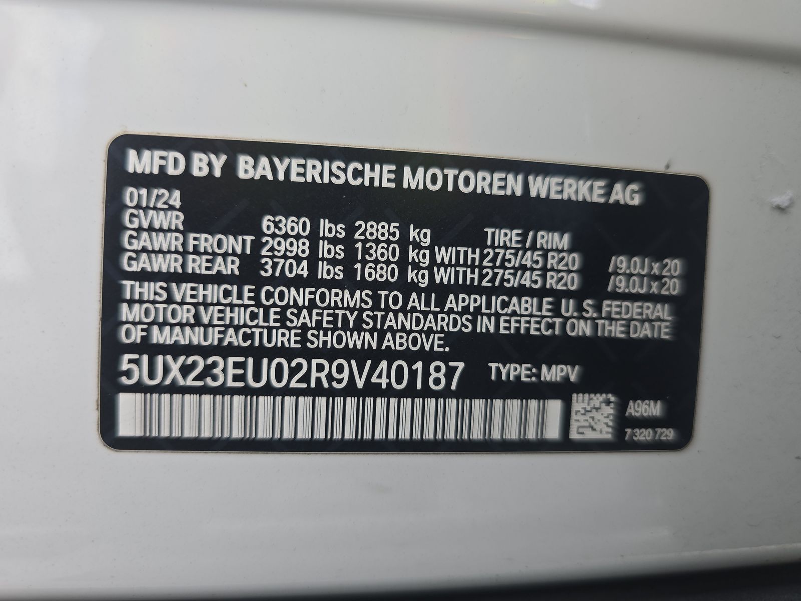 2024 BMW X5 xDrive40i AWD