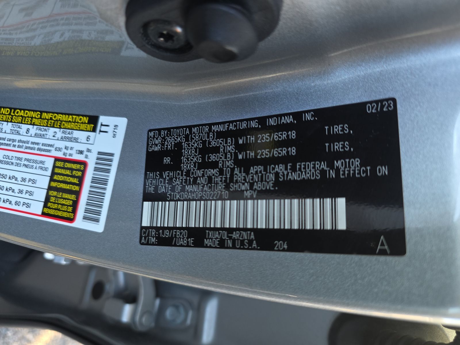 2023 Toyota Highlander LE FWD