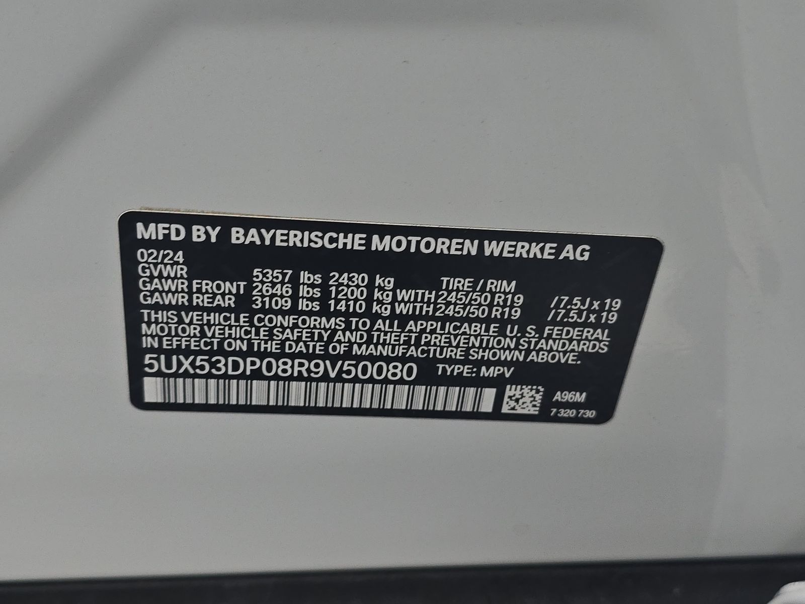 2024 BMW X3 xDrive30i AWD