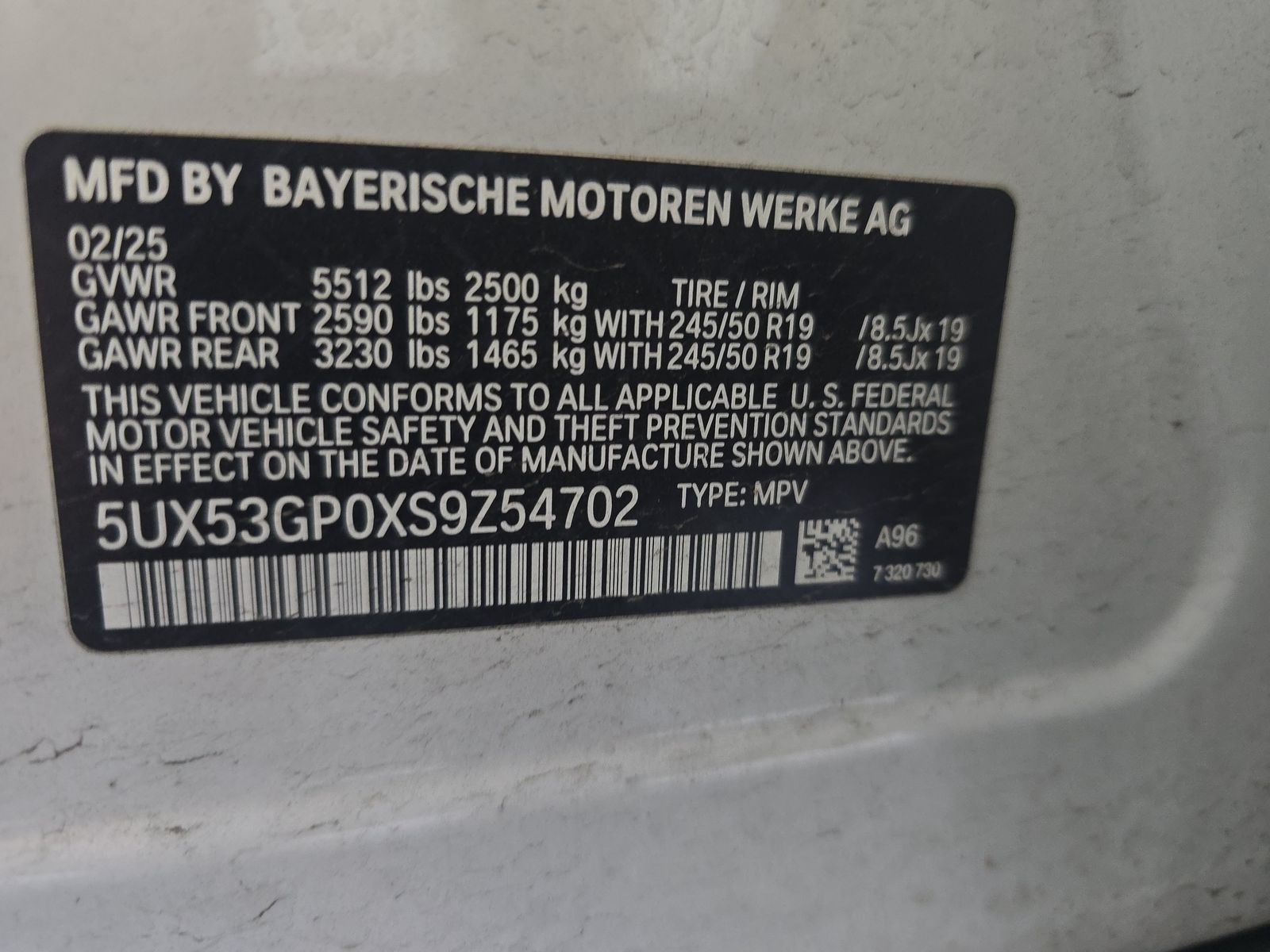 2025 BMW X3 xDrive30i AWD