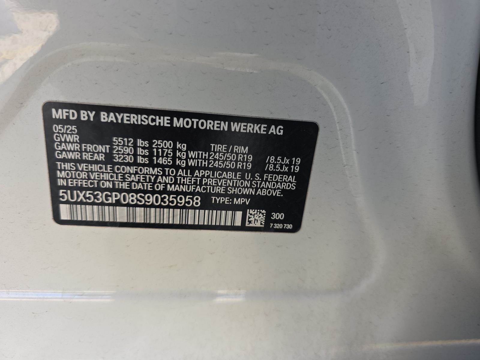 2025 BMW X3 xDrive30i AWD