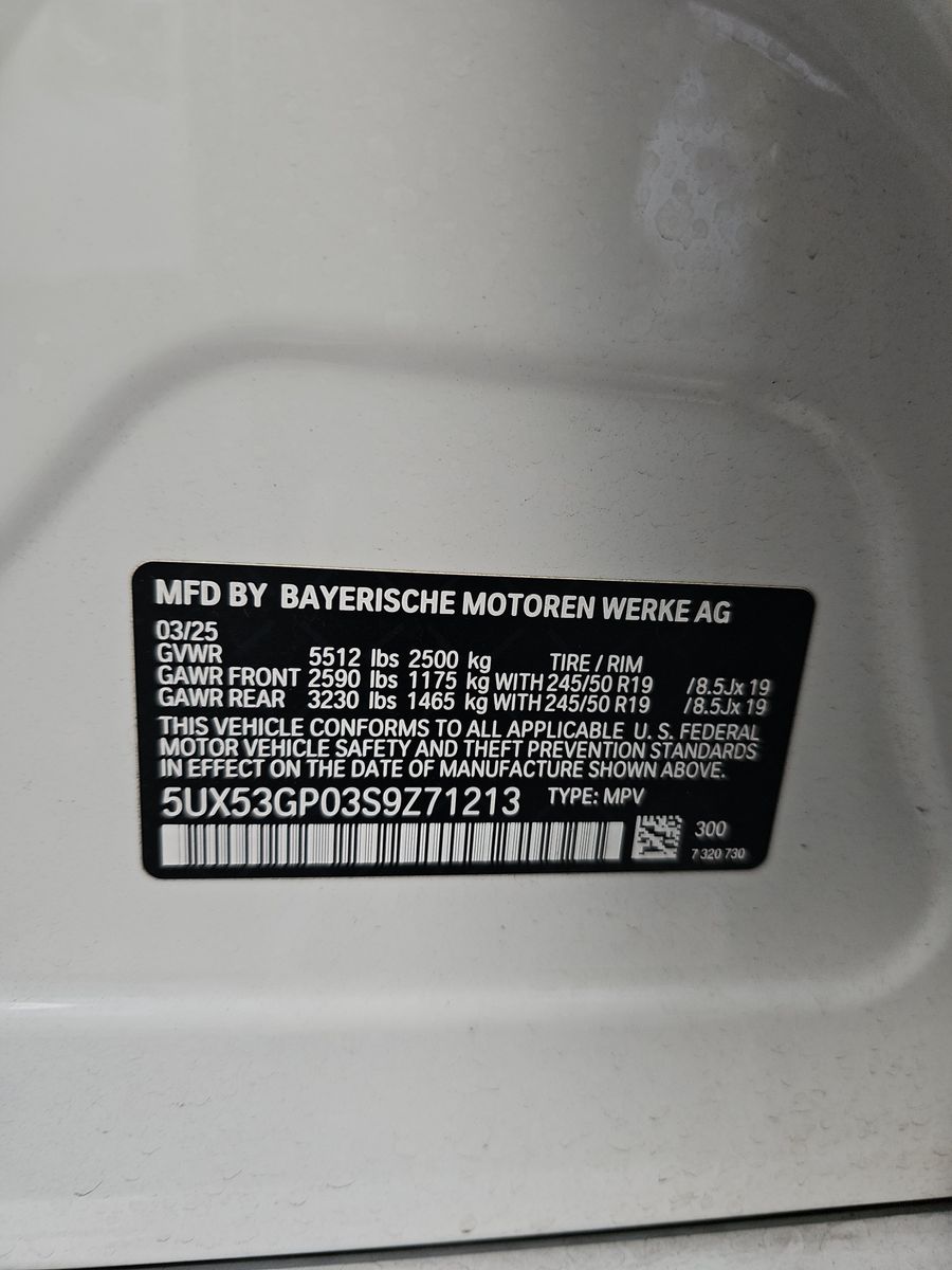 2025 BMW X3 xDrive30i AWD