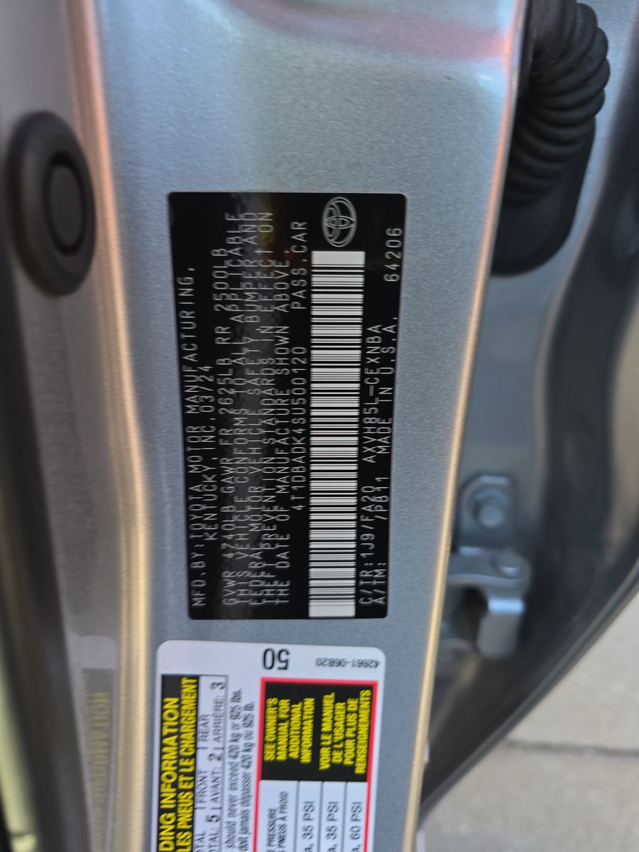 2025 Toyota Camry LE AWD