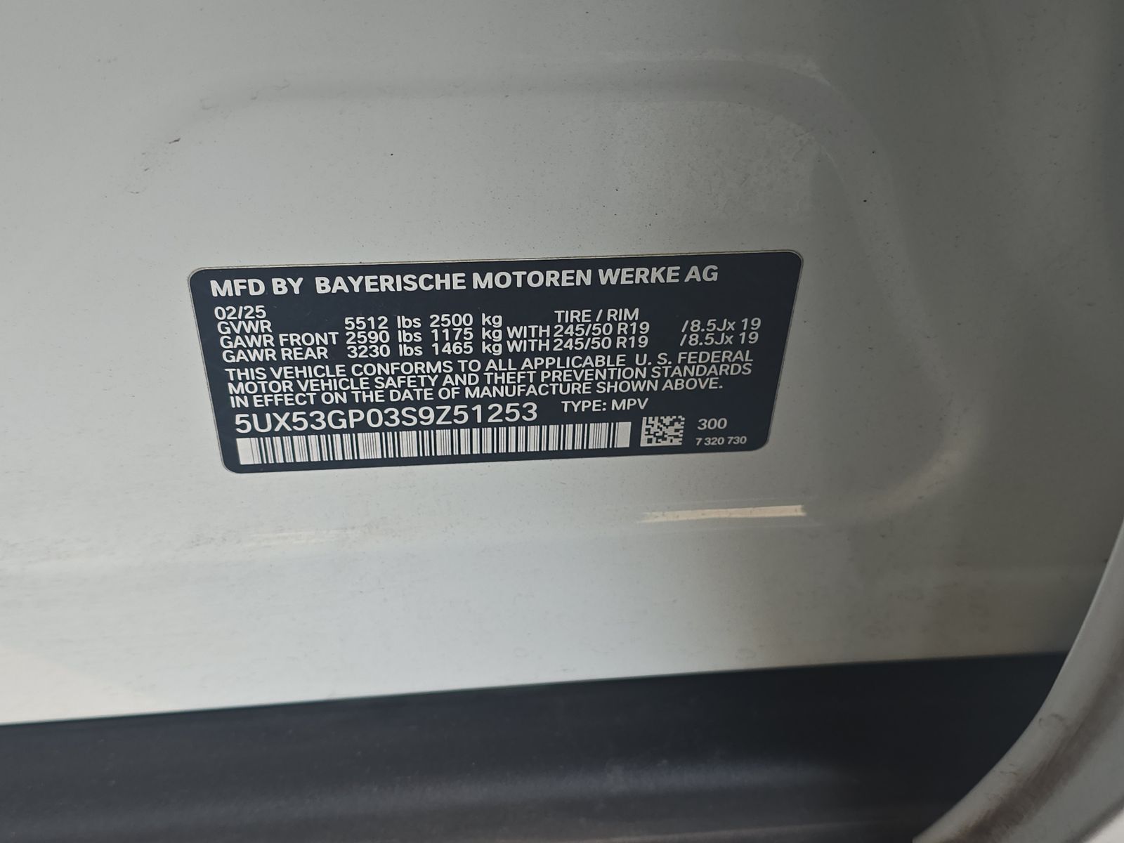 2025 BMW X3 xDrive30i AWD